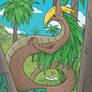 Bananaga, the tropical dragon fakemon (TCG)