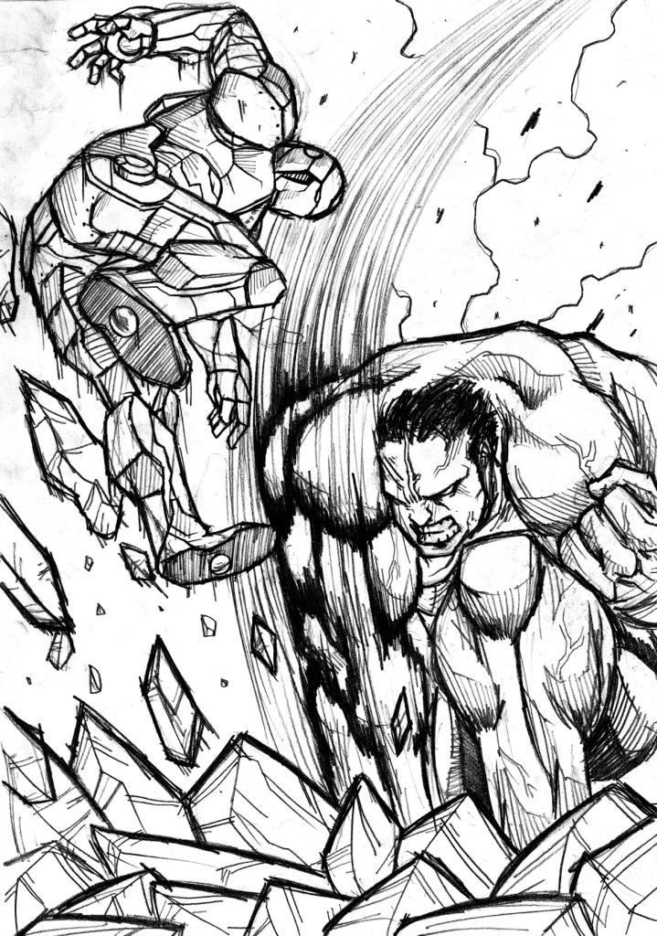 Iron Man vs Incredible Hulk by DarroldHansen on DeviantArt