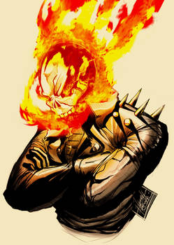 Johnny Blaze Smiling Coloured