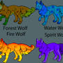 Elemental Wolves -SOLD-