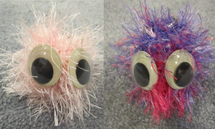 Pygmy Puff keychains