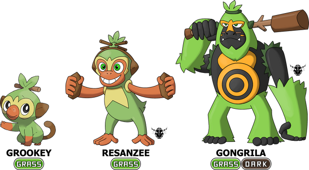 My Grookey fake evolutions