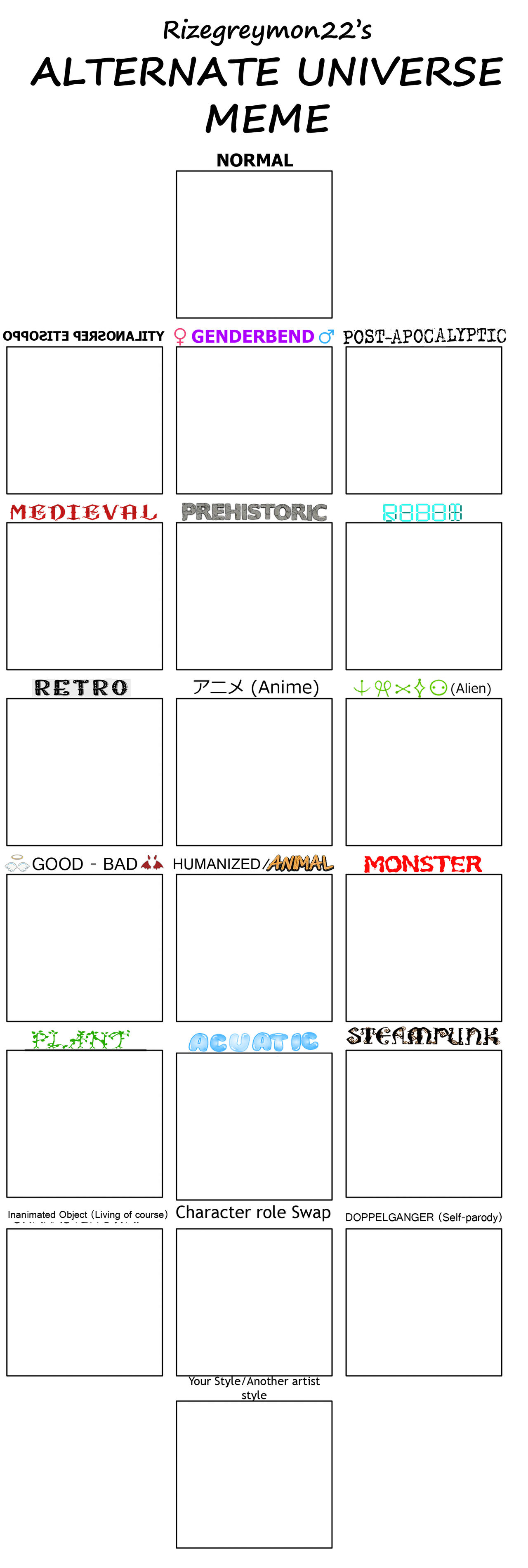 Alternate Universe Meme Blank By Rzgmon200 On Deviantart Alternate Universe Meme Blank By Rzgmon200 On Deviantart