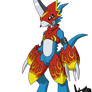 Digiarmor energize! - Flamedramon