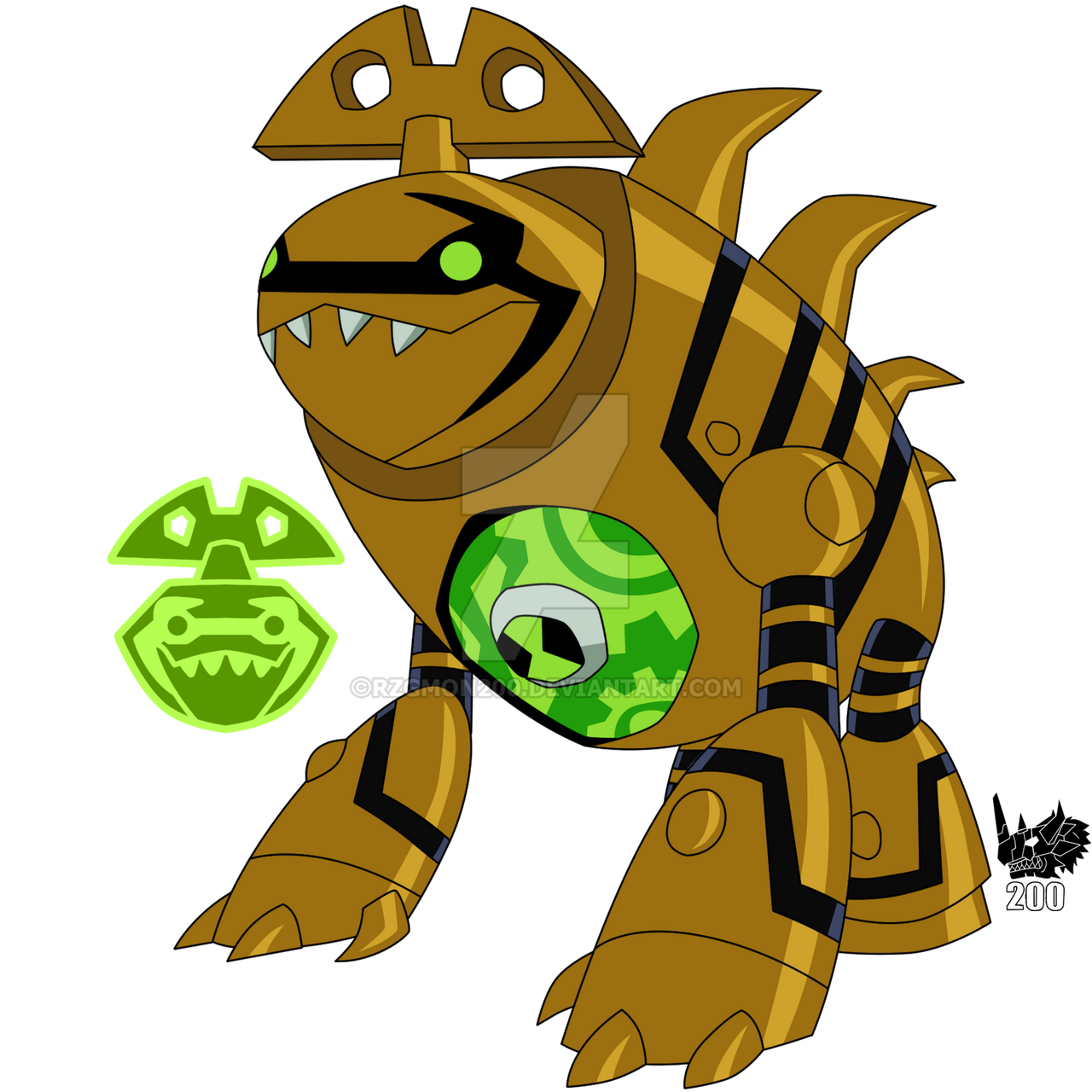 Clockwork Predator Rzgmon200 Biomnitrix Unleashed - Clockguana by RZGmon200 on DeviantArt