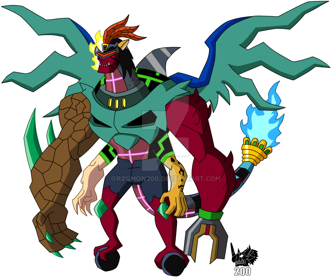 Mutation Deviantart Com - Crisaurus006 Kevin mutation by RZGmon200 on DeviantArt