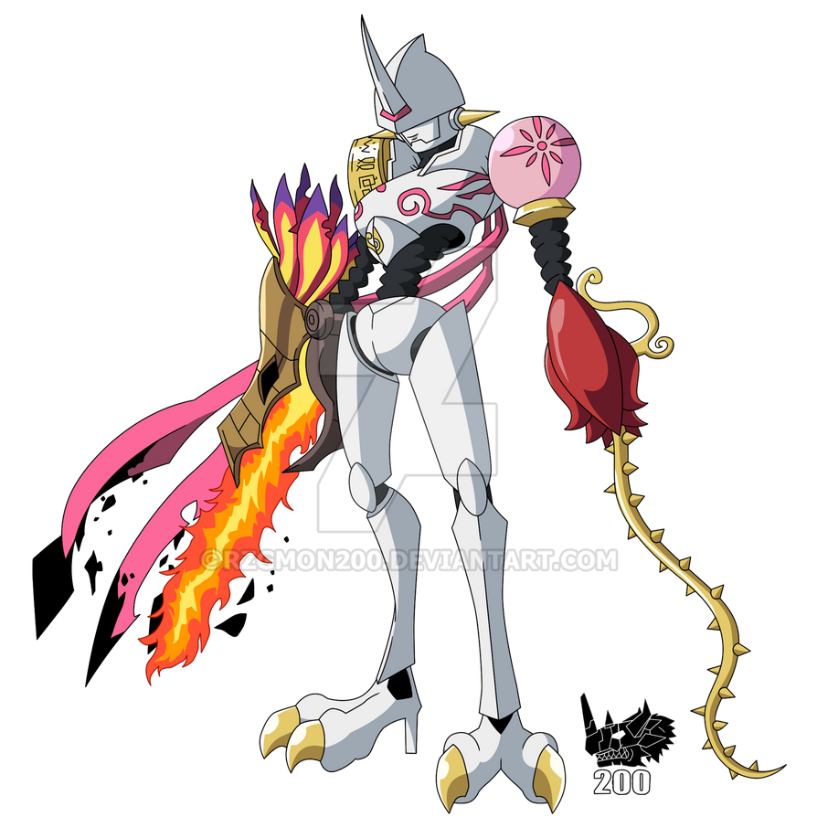 Com - Omnimon (Phoenixmon + Rosemon) redesign by RZGmon200 on DeviantArt