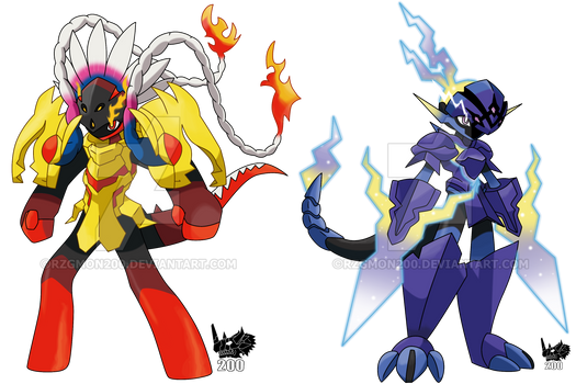 Armarouge Scarlet Powder/Ceruledge Violet spark