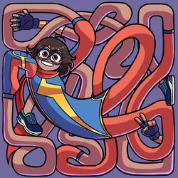 Red eyes Ms Marvel