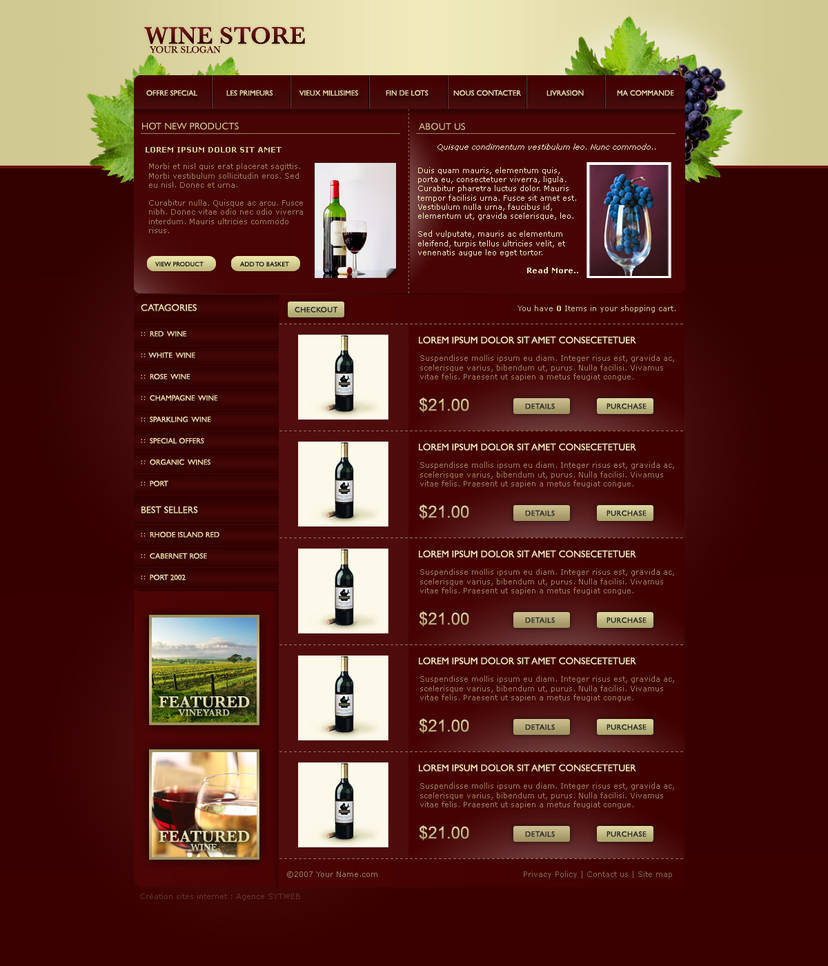 Wine Template By GCORE On DeviantArt