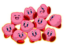 Kirby divided by 10 times 10