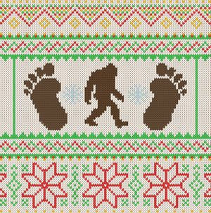 Ugly Christmas Sweater Bigfoot -KeyONE-