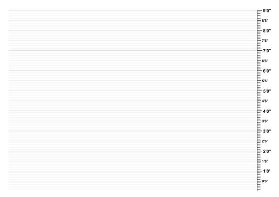 Blank Height Chart