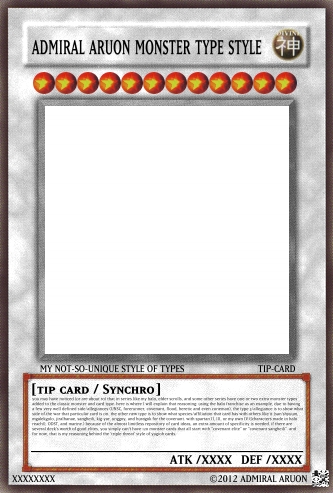 my (sometime needed) style of yugioh monster cards by aruon on DeviantArt my (sometime needed) style of yugioh monster cards by aruon on DeviantArt