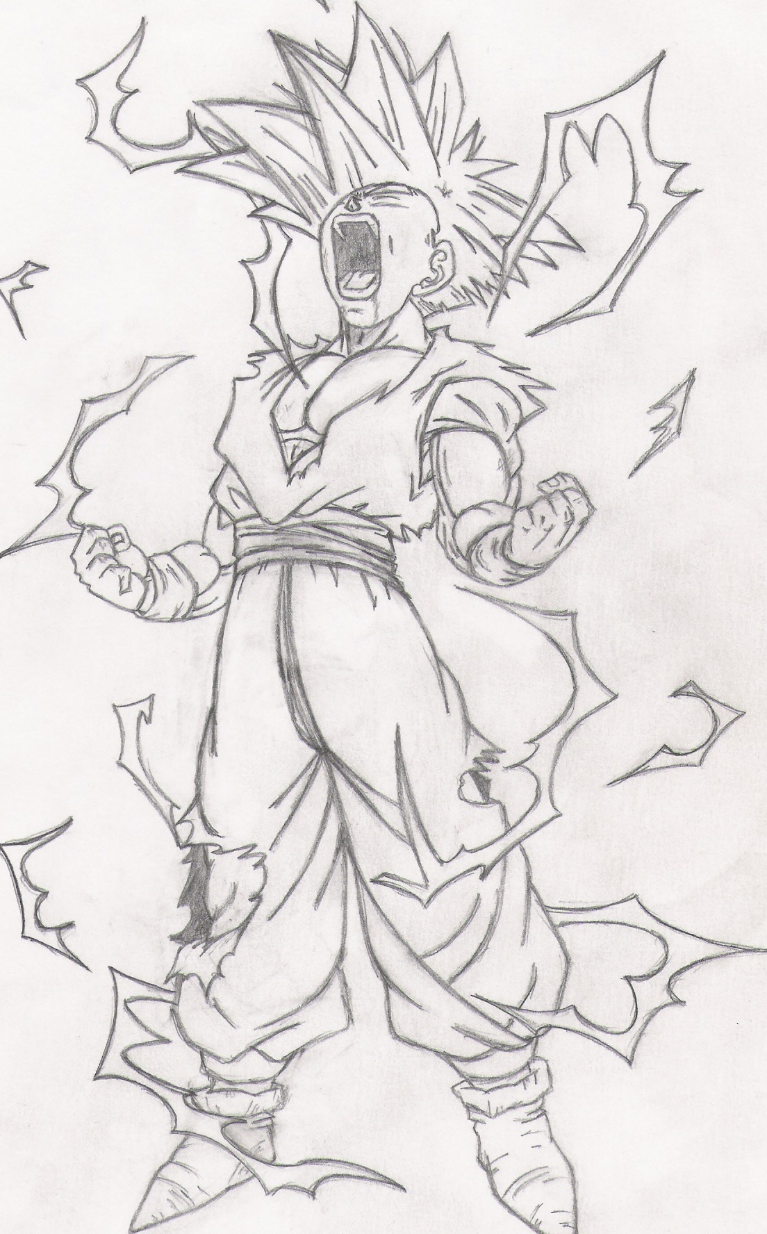 Gohan Ssj2 Drawing My Brother's Art Dragon Ball: Gohan SSJ2