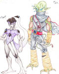 Character Sheets: Aliens by grinningsorrow