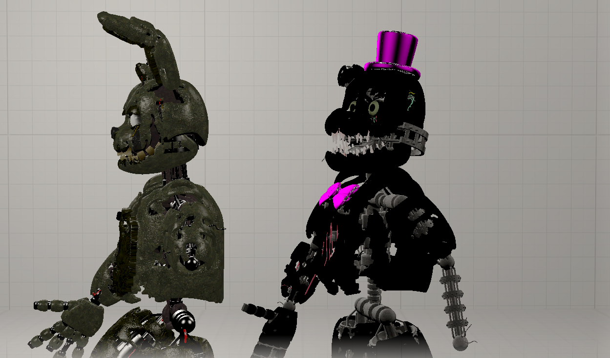 (FNAF/SFM) Dark Springtrap and Dark Fredtrap by GodziBoy6457 on DeviantArt