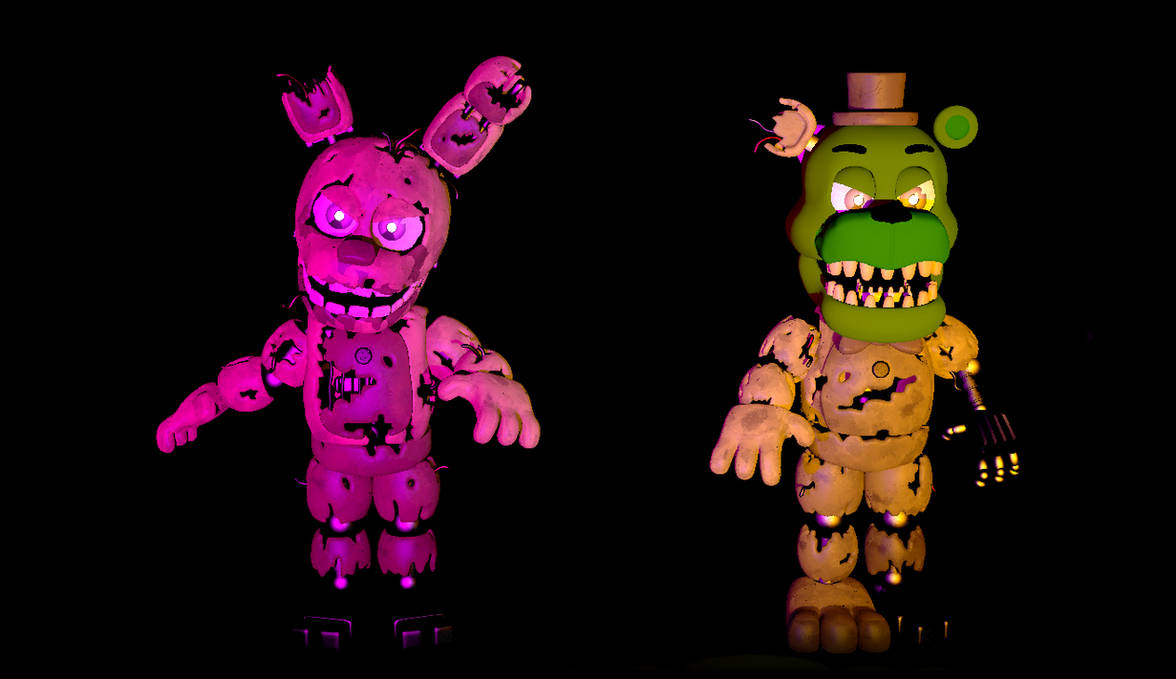 Fmr Springtrap (SFM/FNAF WORLD) Adventure Springtrap and Fredtrap by GodziBoy6457 on ...