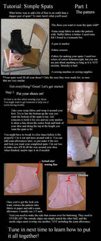 Spats tutorial part 1- pattern