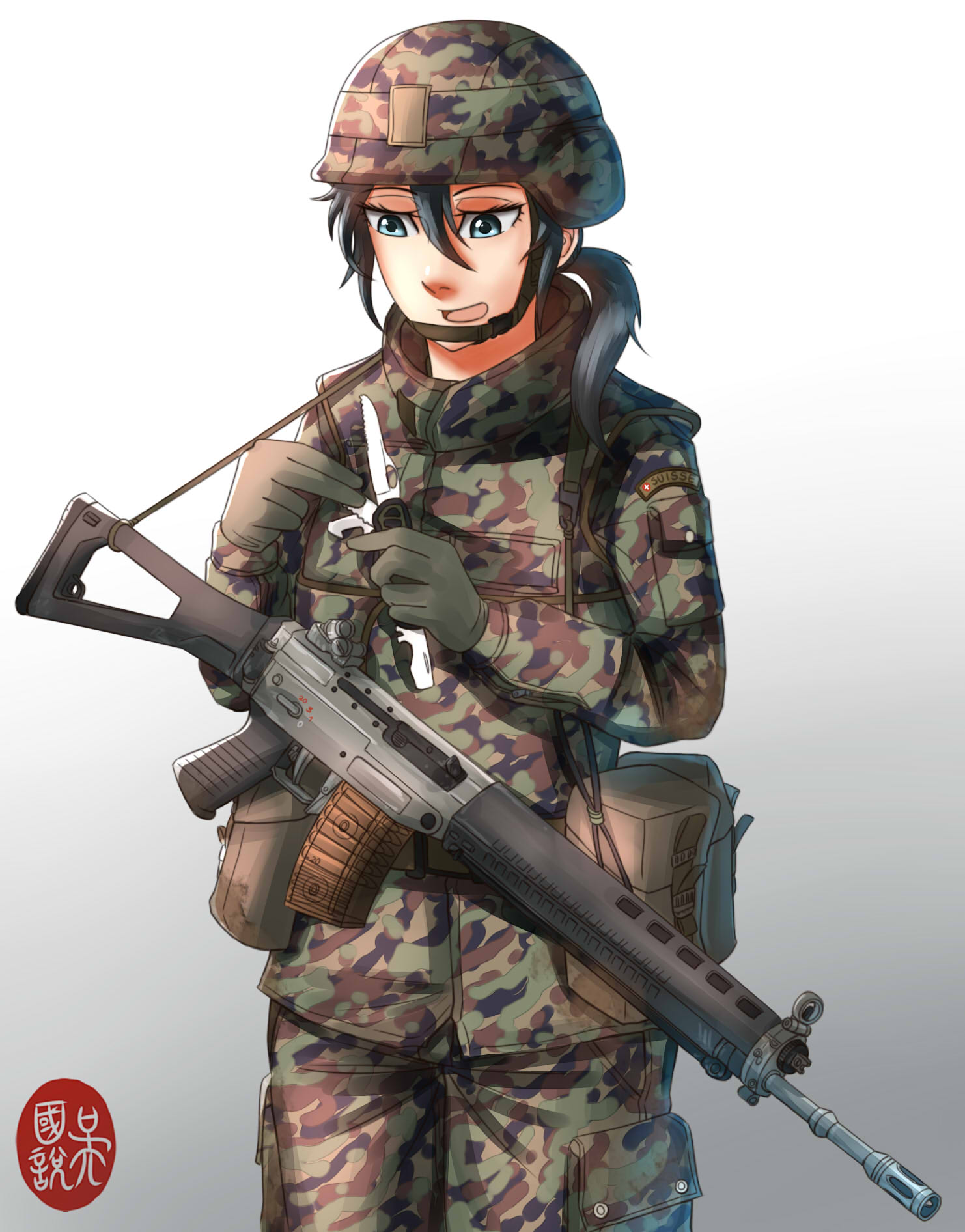 Солдат Бундесвера anime Art