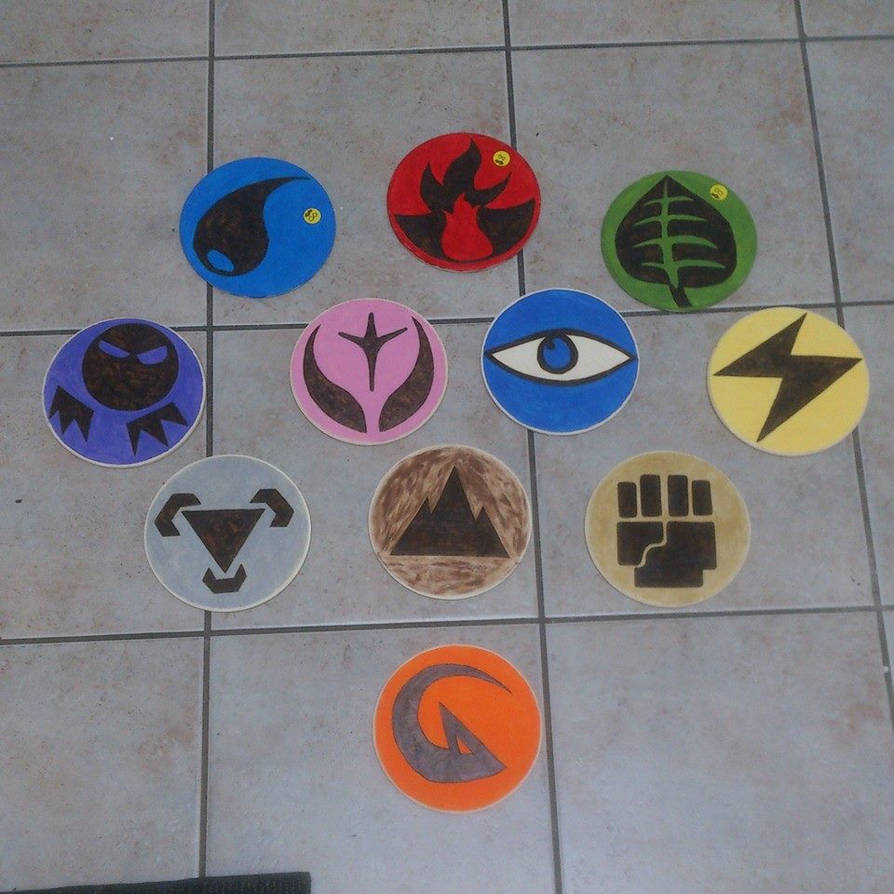 Various Pokemon type symbols by chui92 on DeviantArt