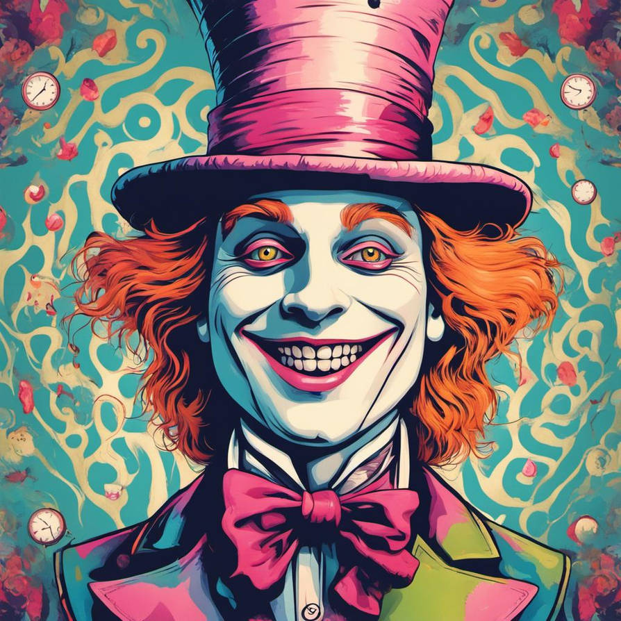 Vibrant Illustration Of Alice In Wonderland Mad Ha by abtrini on DeviantArt