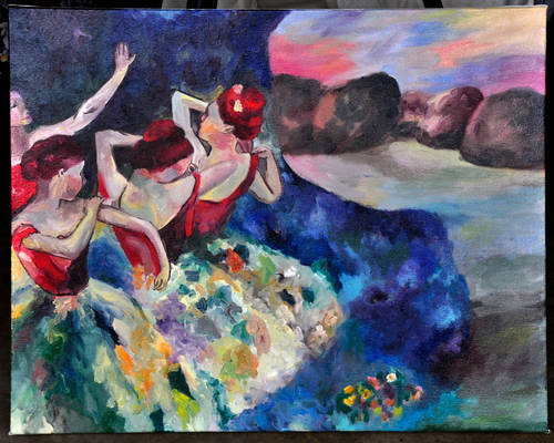Degas's four dancers