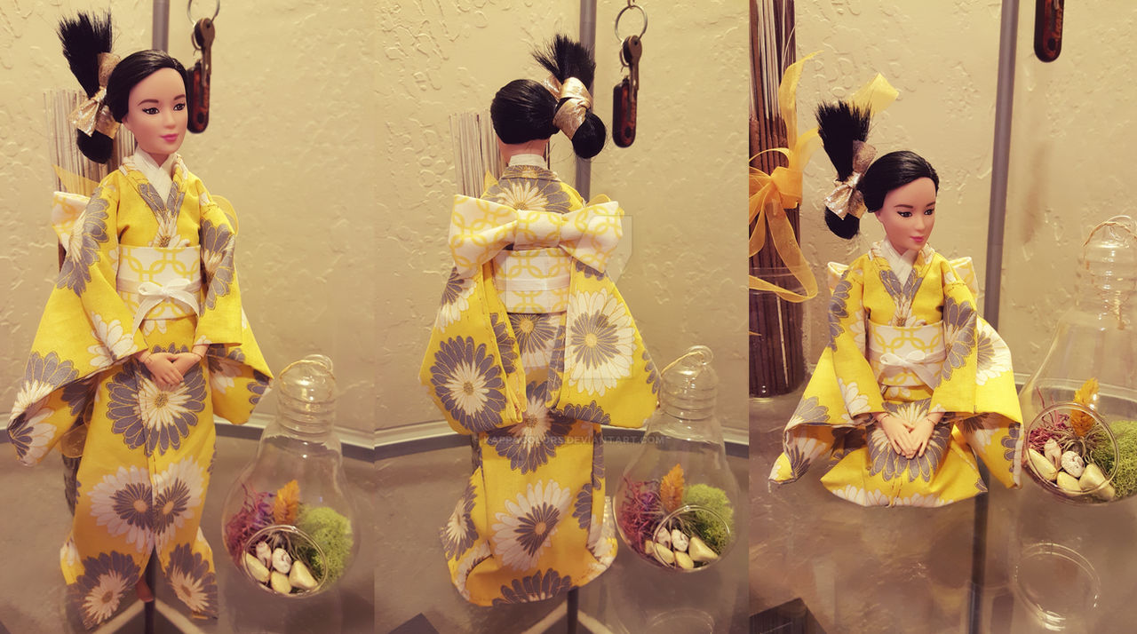 Sunflower Doll Kimono