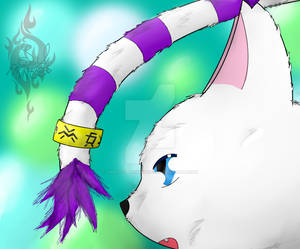 Gatomon Looks Her Ring