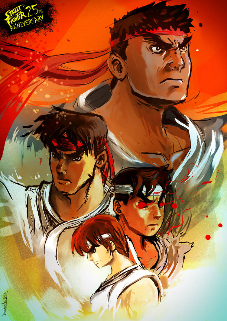 Ryu Street Fighter Anniversary by Modestoru on DeviantArt