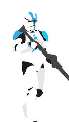 Negative Space 501st Clone Trooper