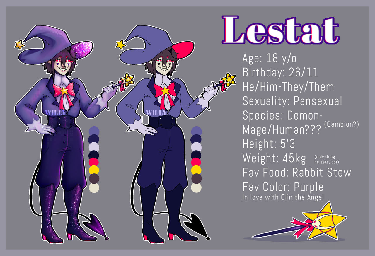 Lestat Character Sheet by Willy427 on DeviantArt