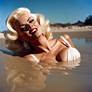 Jayne Mansfield in goopy quicksand