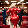 Jayne Mansfield shows her huge asset