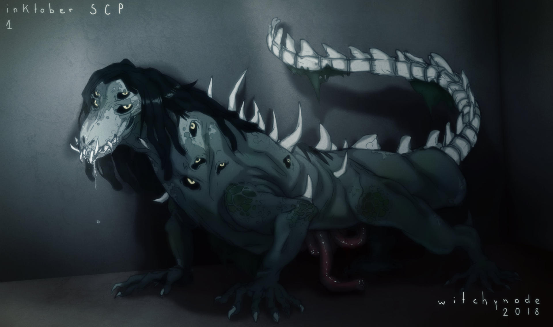 SCP-682 by peannlui on DeviantArt