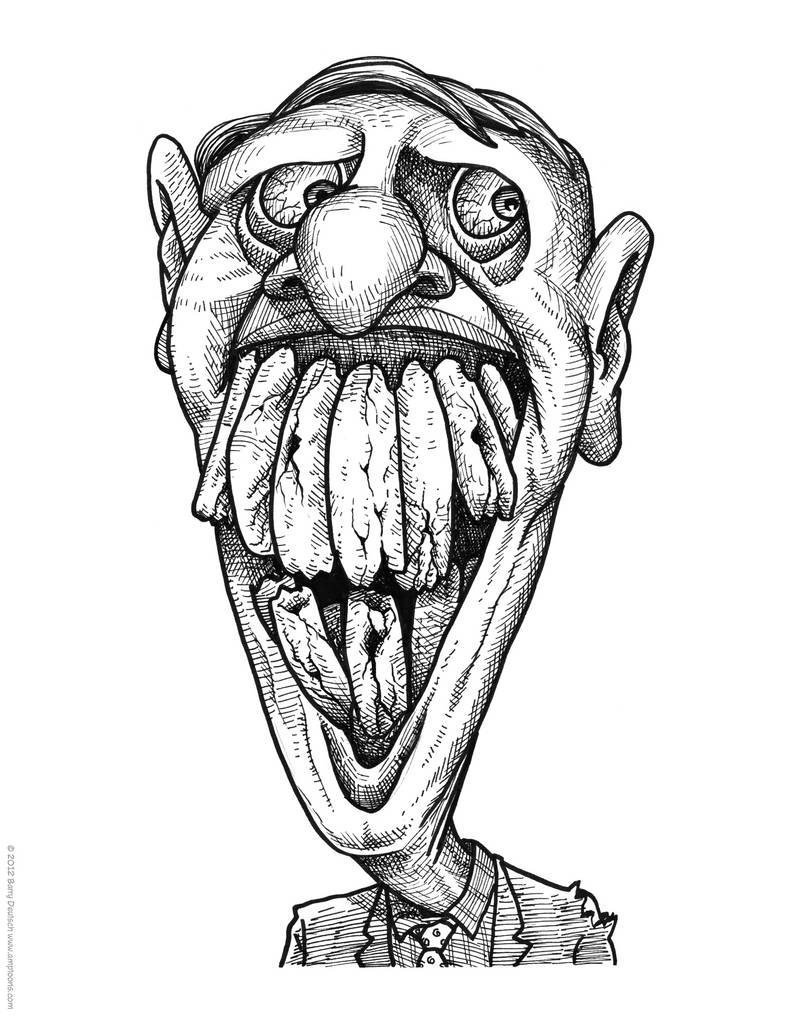 Grotesque face 6 - bad teeth by BarryDeutsch on DeviantArt