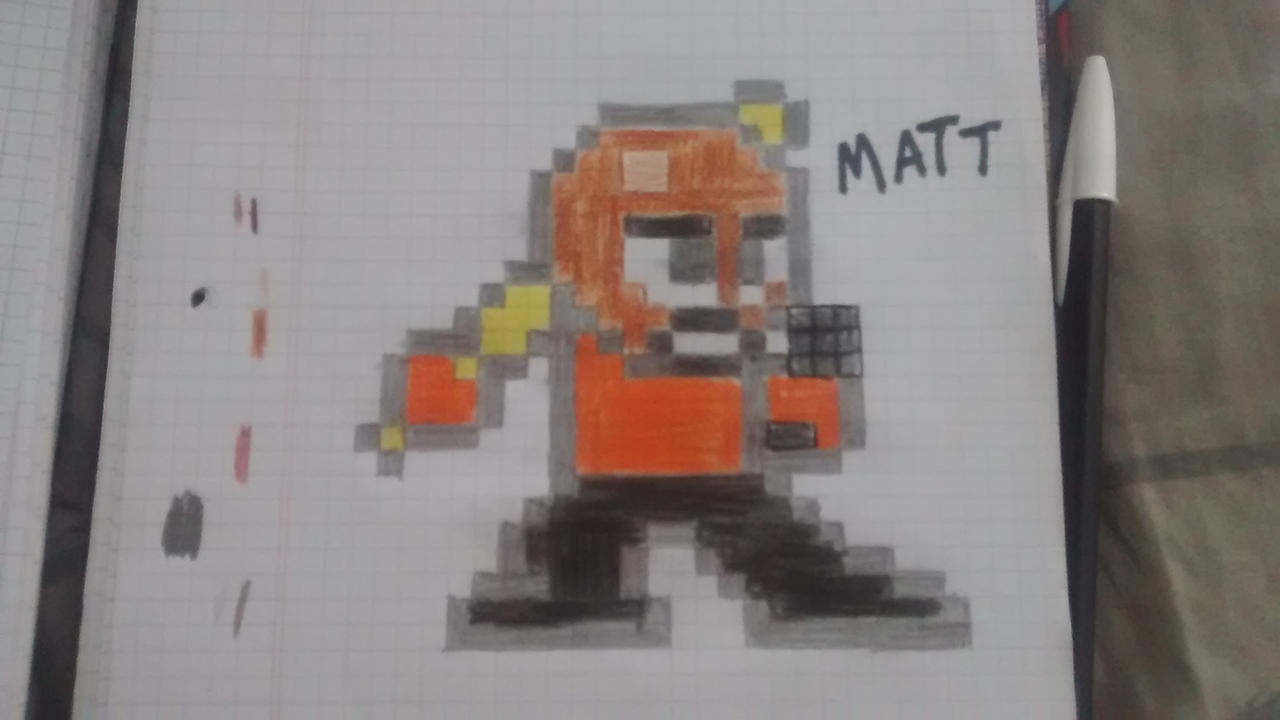 FNF Matt in megaman style