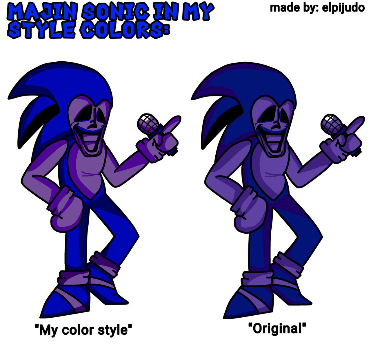 MAJIN SONIC but different color's
