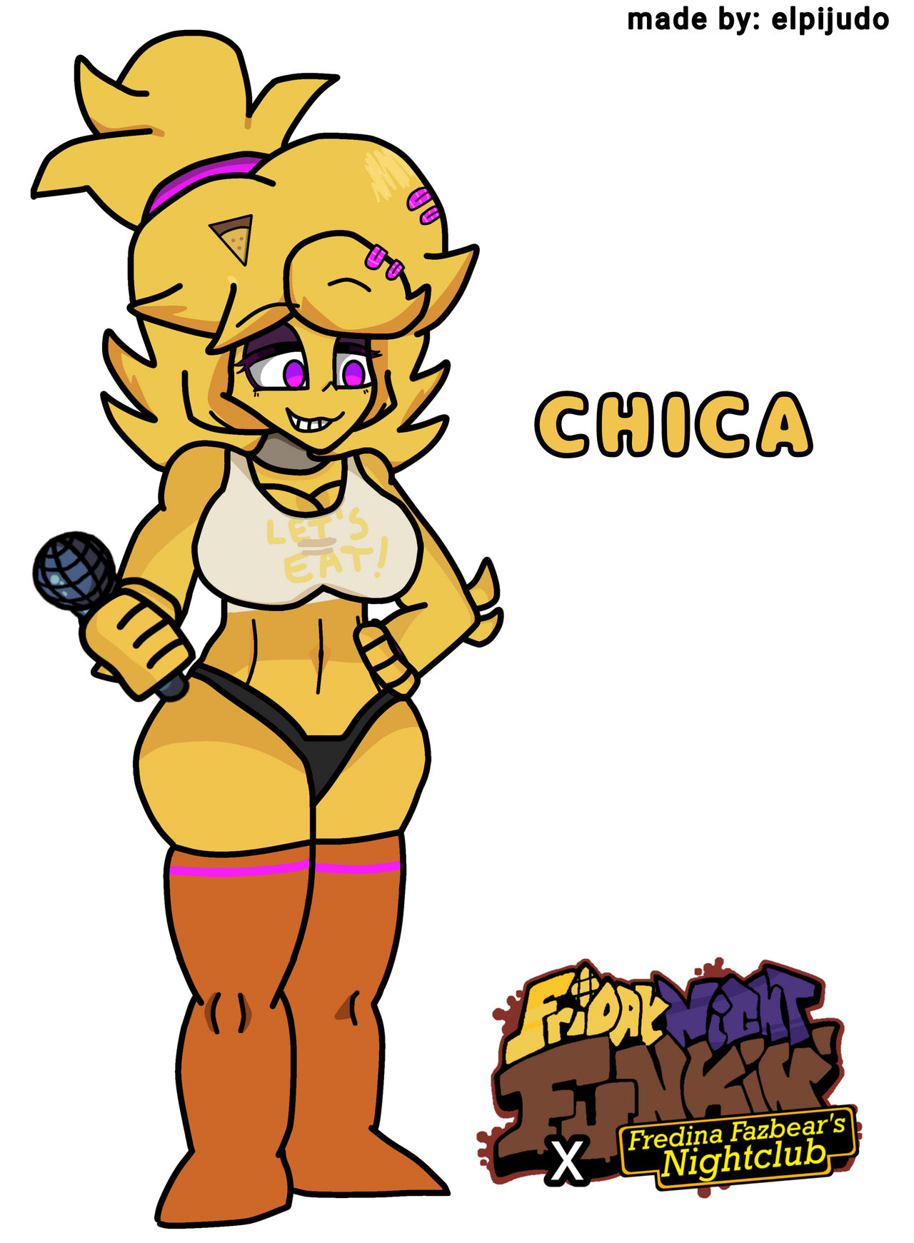 FREDINAS NIGHTCLUB CHICA but it's FNF style