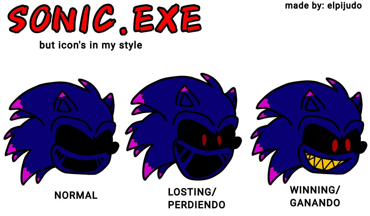 FNF Sprites - Sonic.exe by FreddleFrooby on DeviantArt