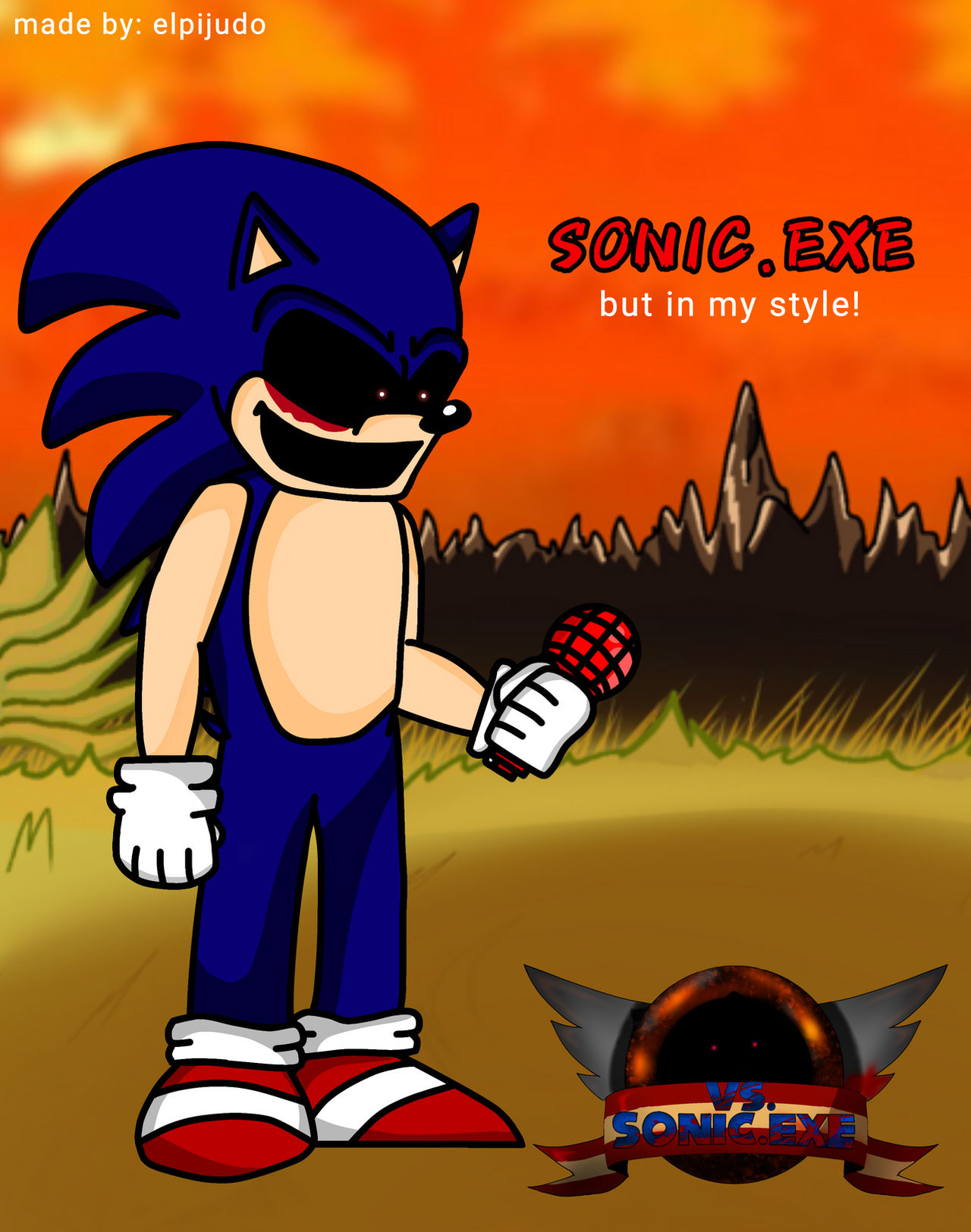 FNF X SONIC.EXE sonicexe phase 1 but, in my style