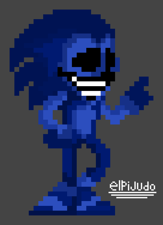 Pixilart - Hardmode Majin sonic by ZachTheWolf