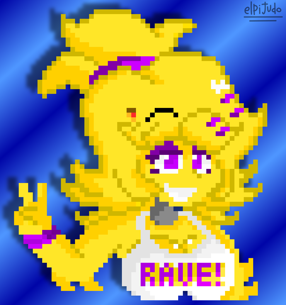 (Birthday special!) pixelated chiku in my style V2