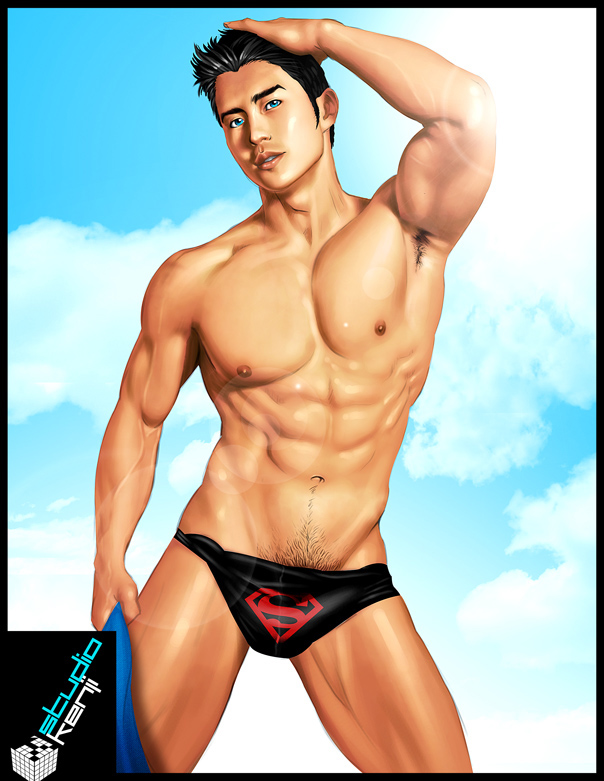 Superboy Kon-El on Underwear