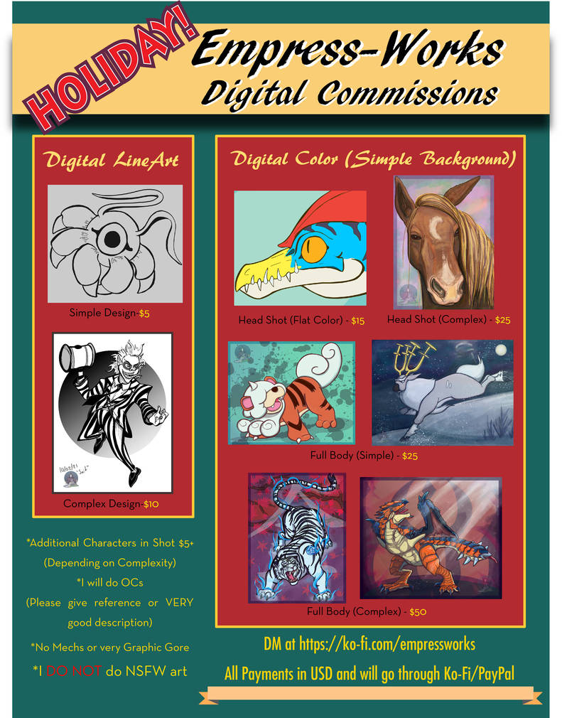 Commissions Poster HOLIDAY 2021