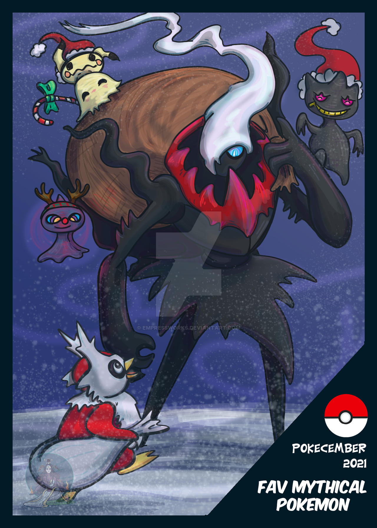 Pokecember - Day 24 - Fav Mythical Pokemon by EmpressWorks on DeviantArt