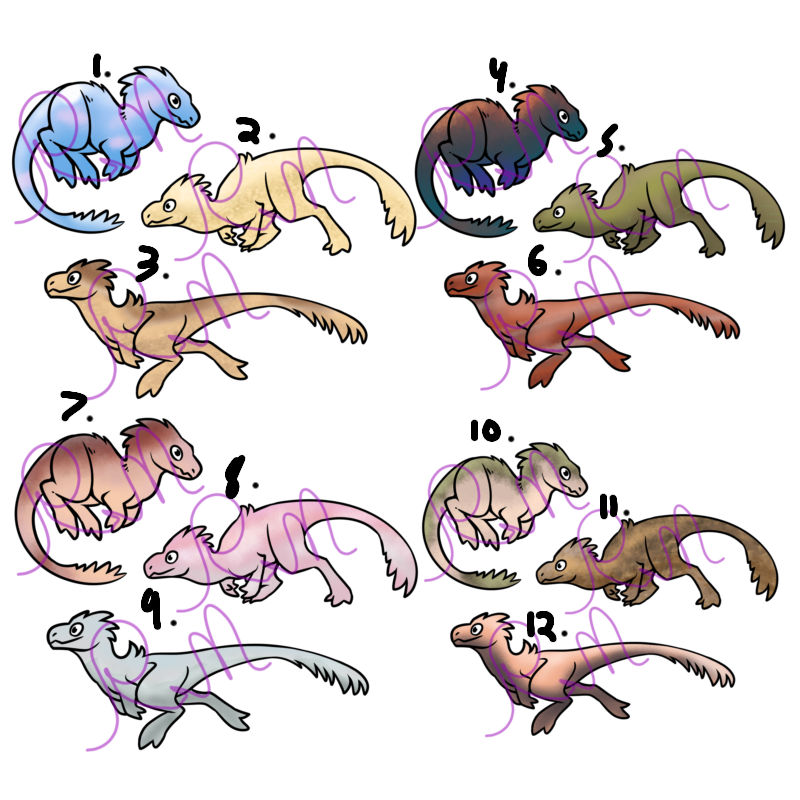 Two Raptors Cute More Free raptor adopts! CLOSED by RandomMaggieAdopts on DeviantArt