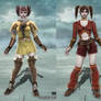 various costumes for Tira