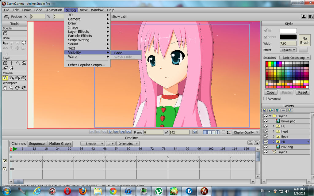 Tutorial#1: How to add Fade in Anime Studio Pro