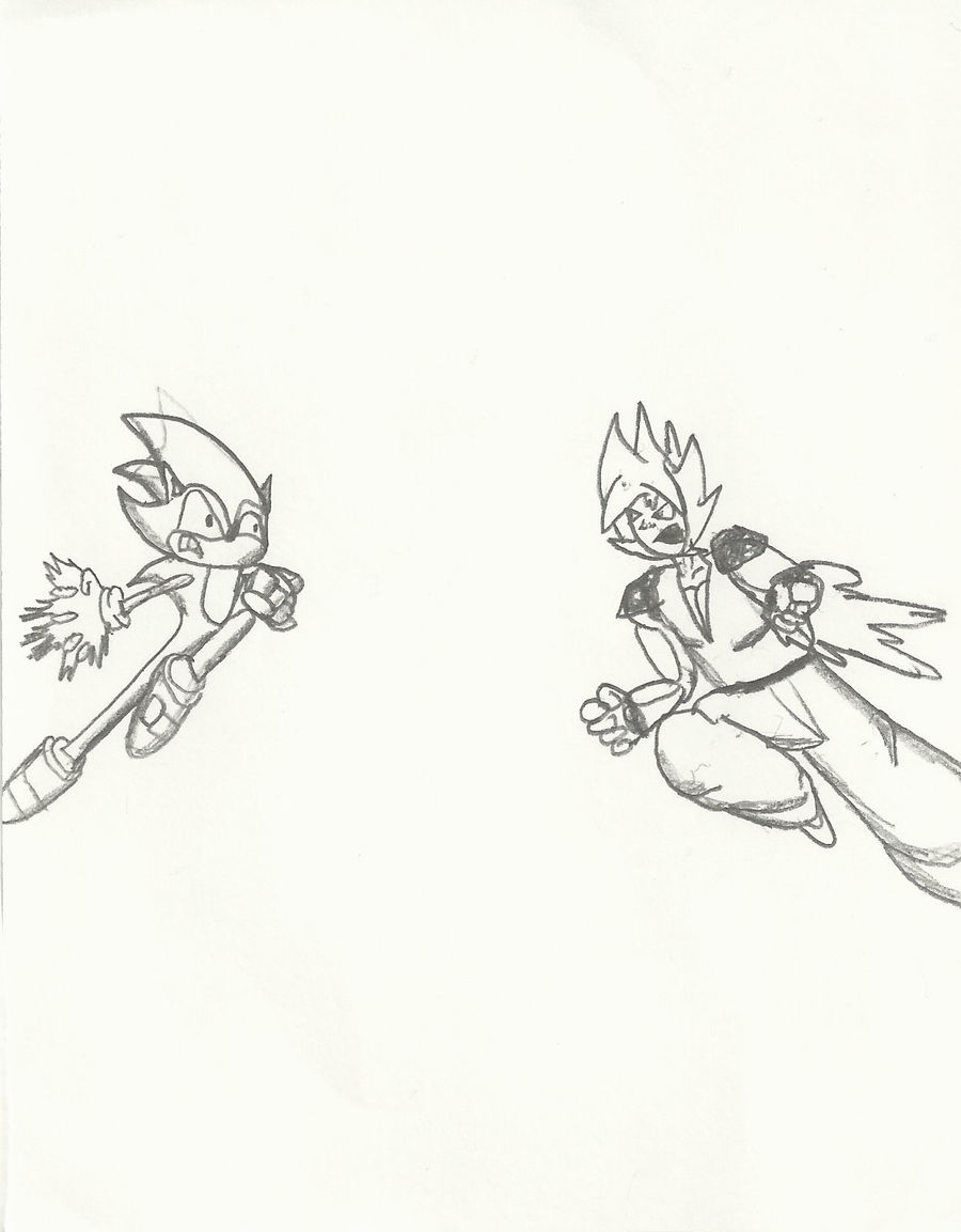 sonic vs goku pic by JokesTheHedgehog on DeviantArt